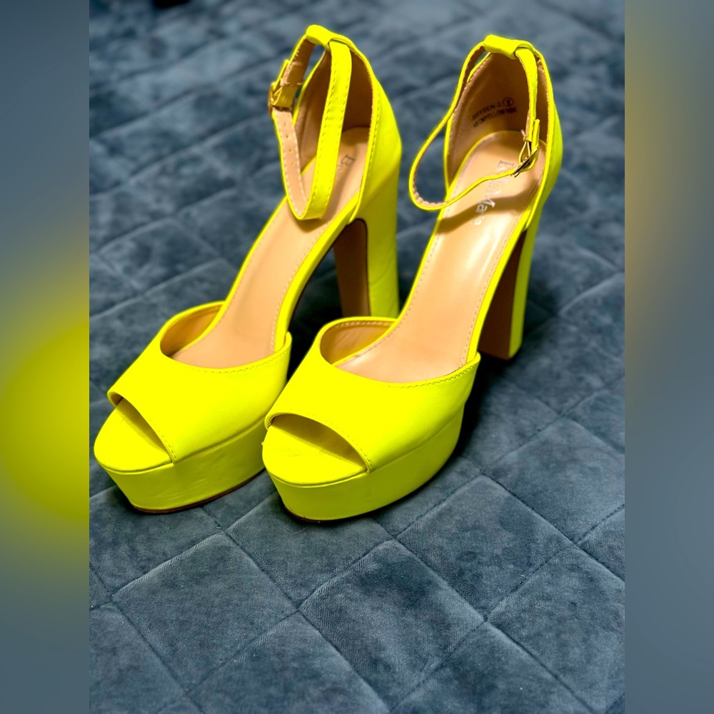 Neon bright shoes size 9